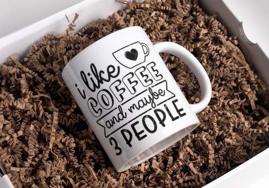 I like coffee and maybe 3 people Mug 15oz