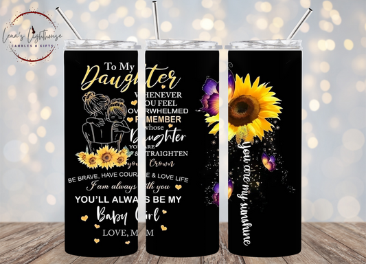 Daughter Sunflower Tumbler